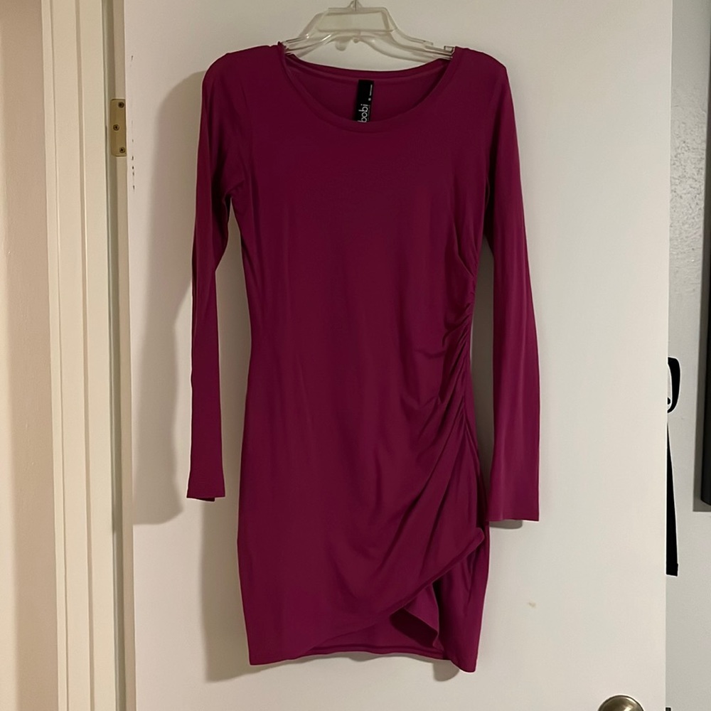 Pink bobi Los Angeles long sleeve dress
